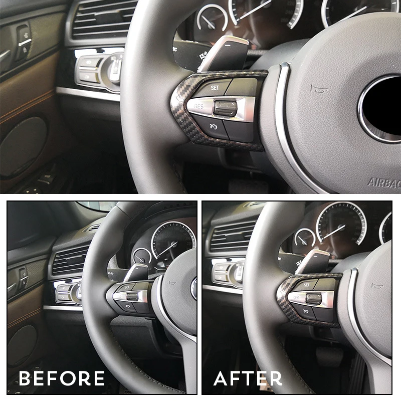Углеродное волокно для Bmw F20 F22 F21 F30 F32 F33 F36 F06 F12 F13 X5 F15 X6 F16 украшение рулевого колеса