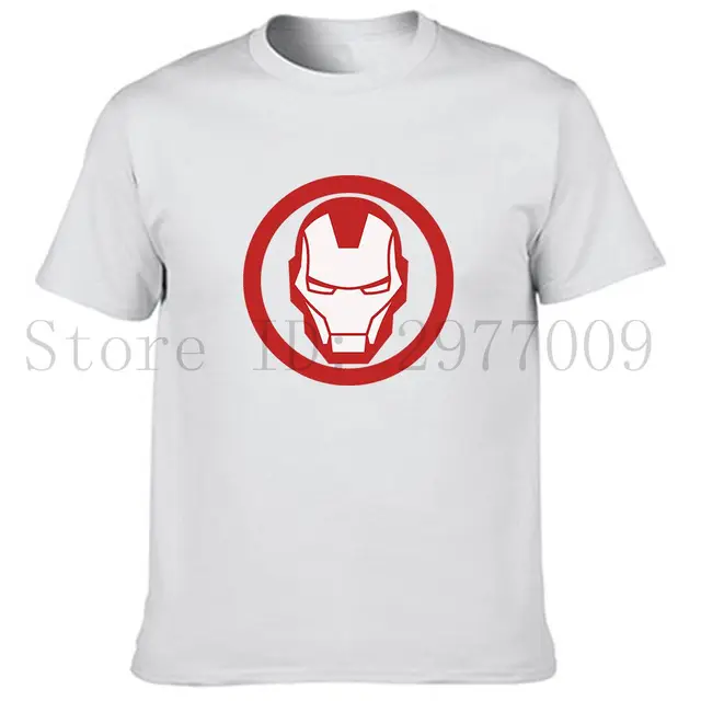 iron man t shirt tony stark face white logo men s red and crew neck print t shirt free shipping casual breathable tree iron man t shirt men t shirtt shirt aliexpress