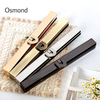 

Osmond 5pcs/lot Metal Clasp Turn Lock Alloy Tone Twist Lock for DIY Handbag Antique Hardware Closure Lock Bag Parts 19cm/11.4cm