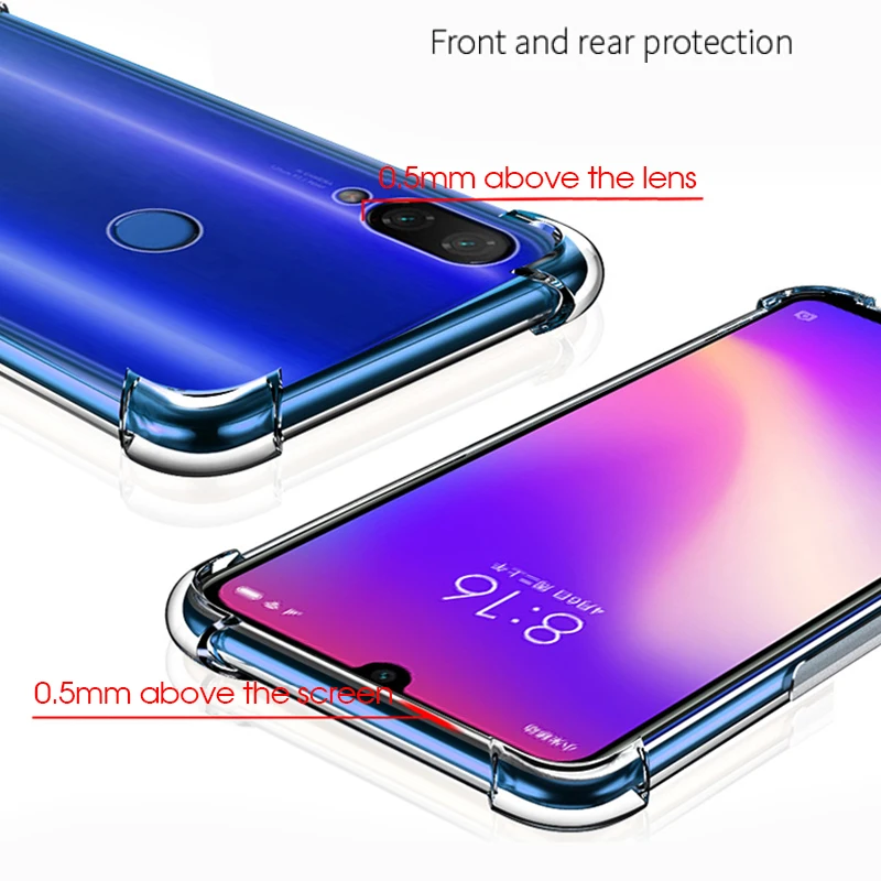 Противоударный чехол для телефона Xiaomi Redmi Note 6 7 8 Pro 6A мягкий из ТПУ Mi 9 9T Max 3 Play Pocophone