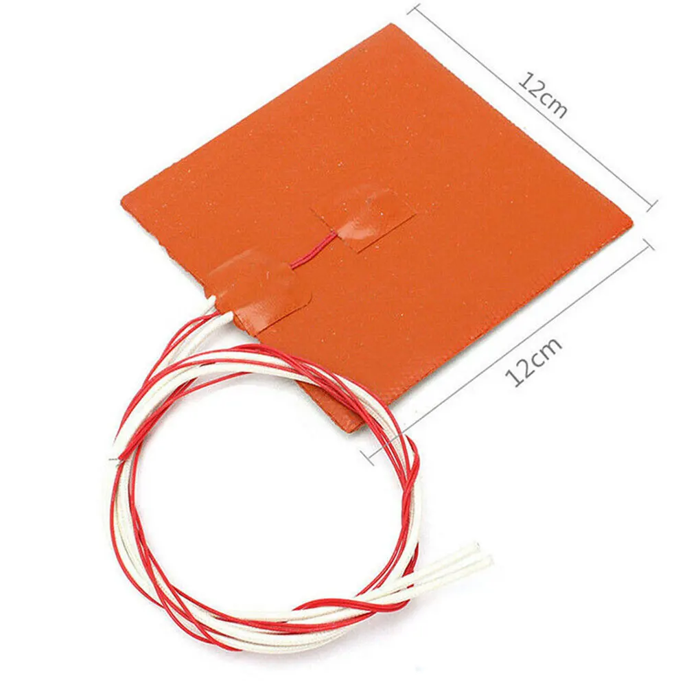 حديثا 120x120 مللي متر 12 V 120 W سخان سيليكون سادة 3D طابعة ساخنة السرير التدفئة حصيرة لوازم الطابعة