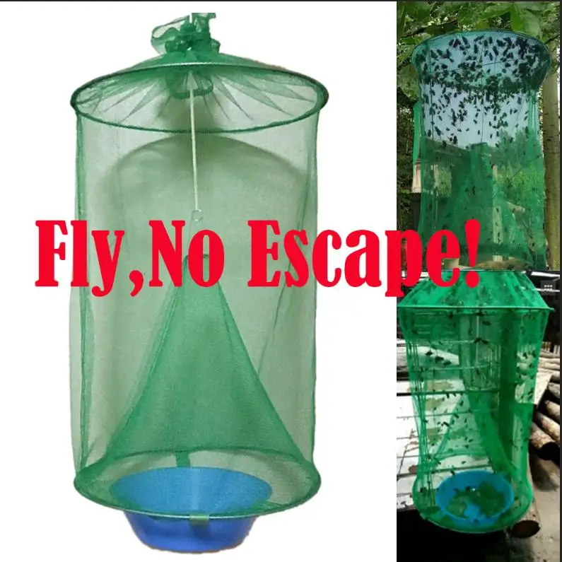 

Ranch Fly Trap Made Fishing Apparatus with Food Bait Flay Catcher for Outdoor Farm Perfect Garden Tool Pest Bug Catch