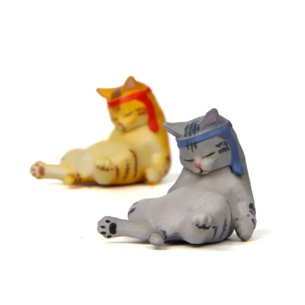 

Miniature Cute Drunk Cat Resin Crafts Decoration Fairy Garden Ornament Micro Landscape Bonsai Figurine Plant Pot Home Decor DIY
