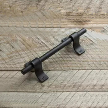 

Carbon-Steel Sliding Door Pull Handle Barn Vintage Hardware Lock Tools Safety