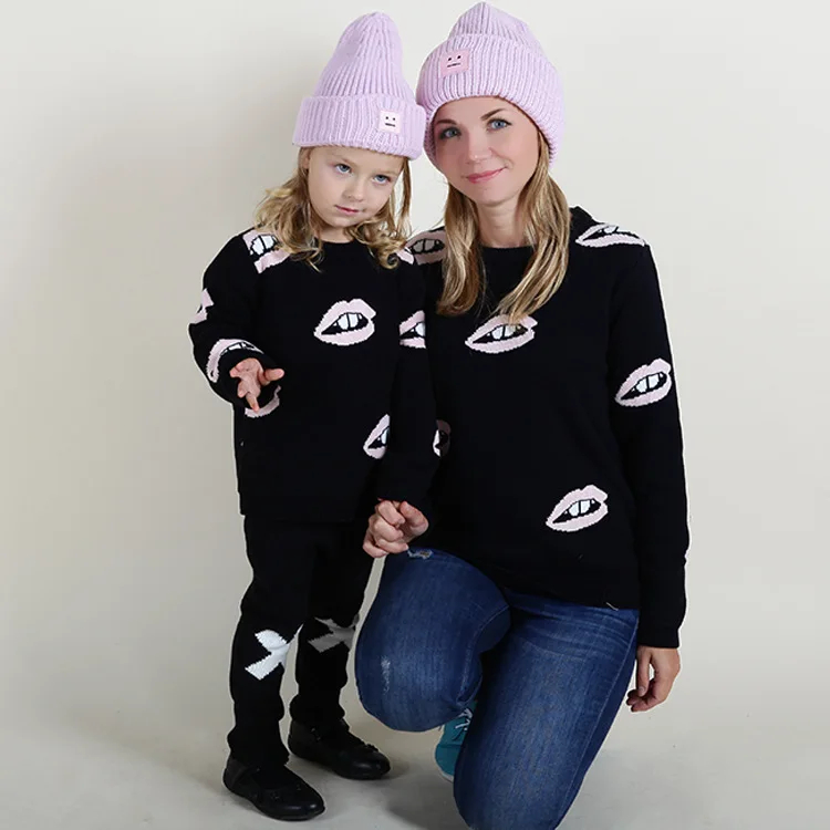 Fashion Ins Designer Mother And Daughter Clothes Family Clothing Kids ...