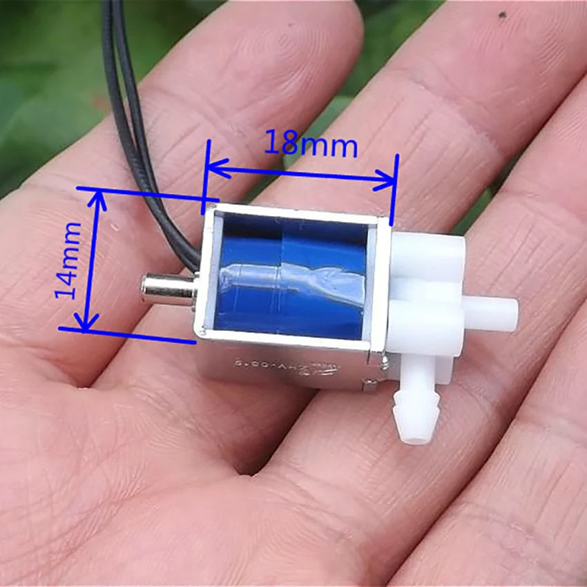 

Two-position three-way miniature solenoid valve micro electronically controlled air valve exhaust gas venting valves DC 5V-6V