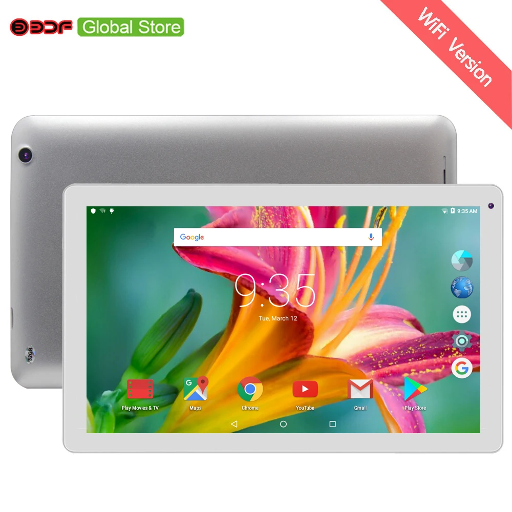 

10.1 Inch Tablet Pc Android 1GB RAM 32GB ROM Tablets Pc Quad Core Dual Camera Bluetooth WiFi Version Tab Pc Google Play Store