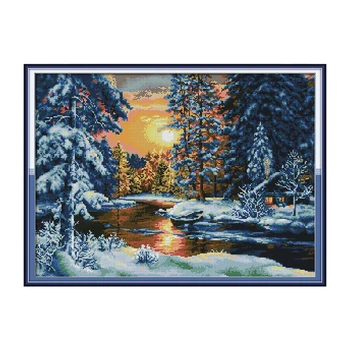 

Joy Sunday 5D Diamond Painting Scenery Full Square New Arrival 2019 Rhinestones Pictures Diamond Embroidery DIY Icons Full Round