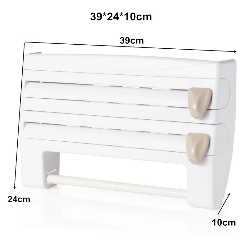 39*24*10 см творческий хранения стойки и держатели Пластик Приправы Держатель Пластик Обёрточная бумага Олово Фольга Бумага свежий поддержанию фильм хранения