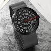 Paidu Fashion Unique Brand Black Silver Quartz Metal Mesh Band Wrist Watch Mens Boy Turntable Dial Digital Gift Wristwatches ► Photo 3/6