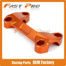 Оранжевый мотоцикл CNC алюминиевый руль стояки крепление верхней крышки зажим подходит для KTM DUKE 390 200 125