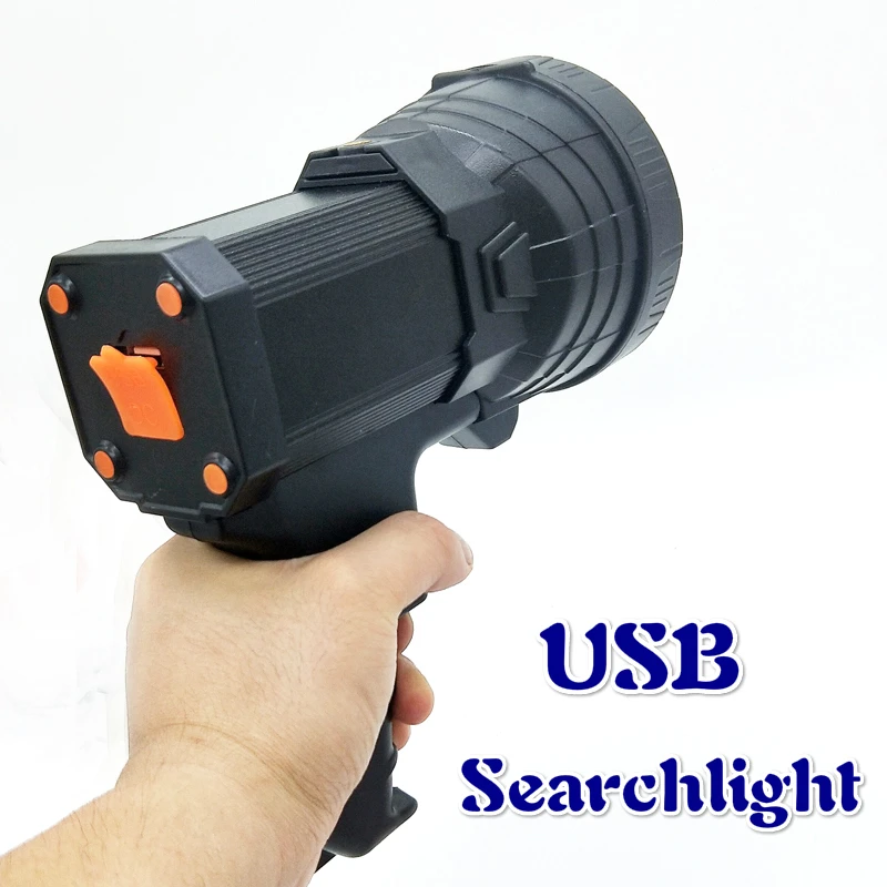 

Portable Lighting usb Portable lantern powerful led searchlight 500 meters for patrol Hunting lanterns portable light