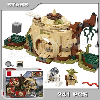

241pcs Space Wars Yoda Hut Sanctuary Empire Strikes Jedi 10904 Model Building Blocks Children Toys Bricks Compatible with Lago