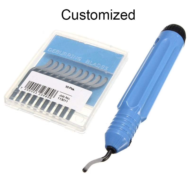 

1pcs NB1100 Burr Handle With 10pcs HSS BS1010 Blades Deburring Tools Set with Customized Logo for AM