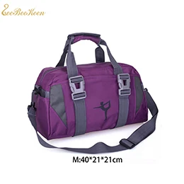 Взрослая детская балетная танцевальная сумка, Женская балетная спортивная сумка для йоги, танцев, гимнастическая сумка для девочек, сумка через плечо, Большая вместительная сумка - Цвет: purple M