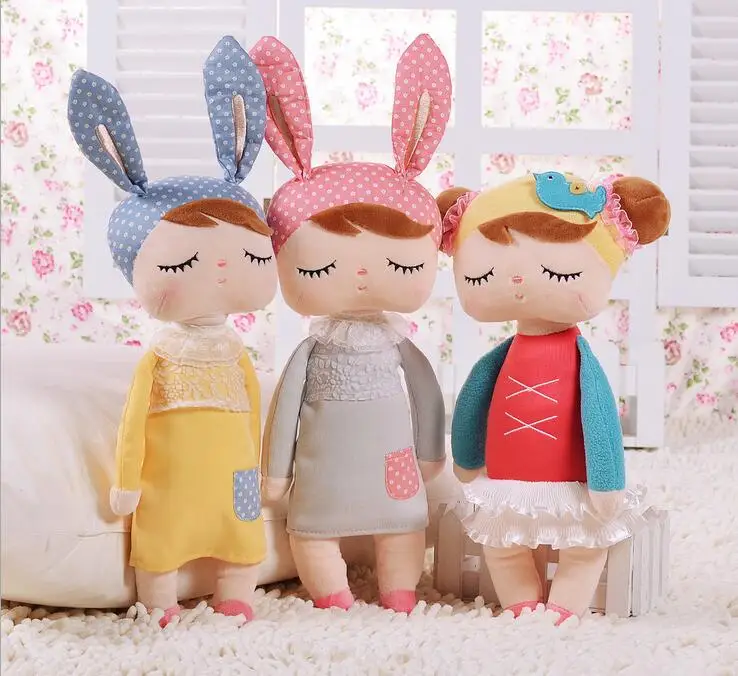 

43cm Cute Metoo Angela Dolls Bunny Baby Toy Stuffed Animal Plush Toy For Kids Christmas birthday gifts