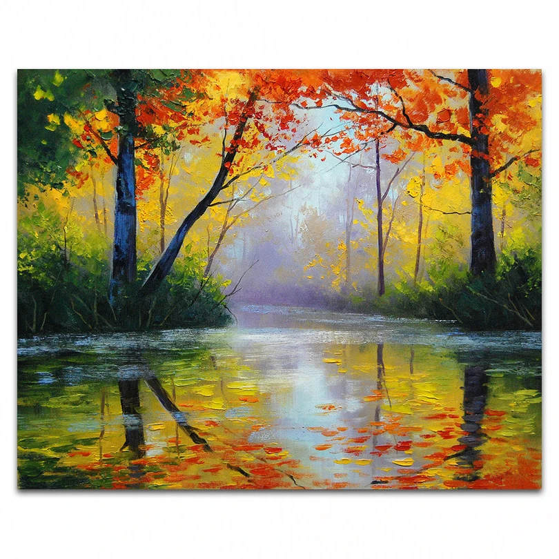 hand painted oil painting high quality landscape art painting pictures