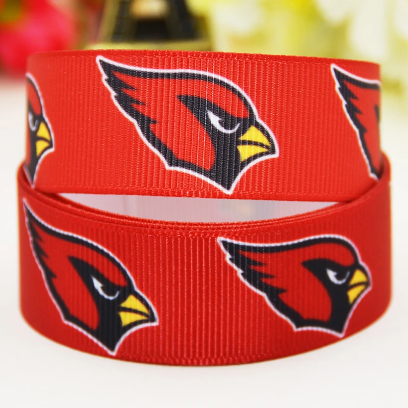 7/8'' (22mm) Sport team ball printed Grosgrain Ribbon party decoration