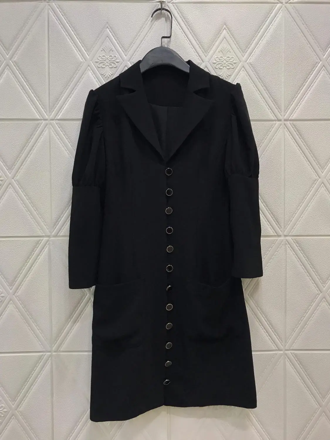 

2019 autumn dress women puff sleeve slim dress ddxgz2