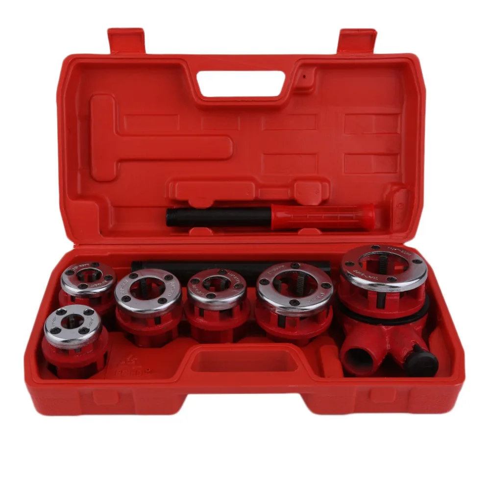 

Manual Handheld Portable Wire Twisting Machine Hinge Plate Ratchet Dies Stocks Set Electric Pipe Threader Accessories