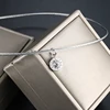 MSX – collier Simple en acier inoxydable pour femmes, chaîne en fil d'argent doré, avec chiffres romains, petit pendentif rond en Zircon ► Photo 2/6