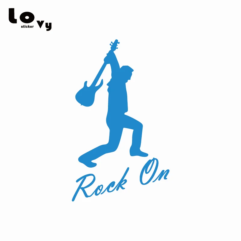 Rock On Забавный виниловый стикер для автомобиля рок музыка художественная