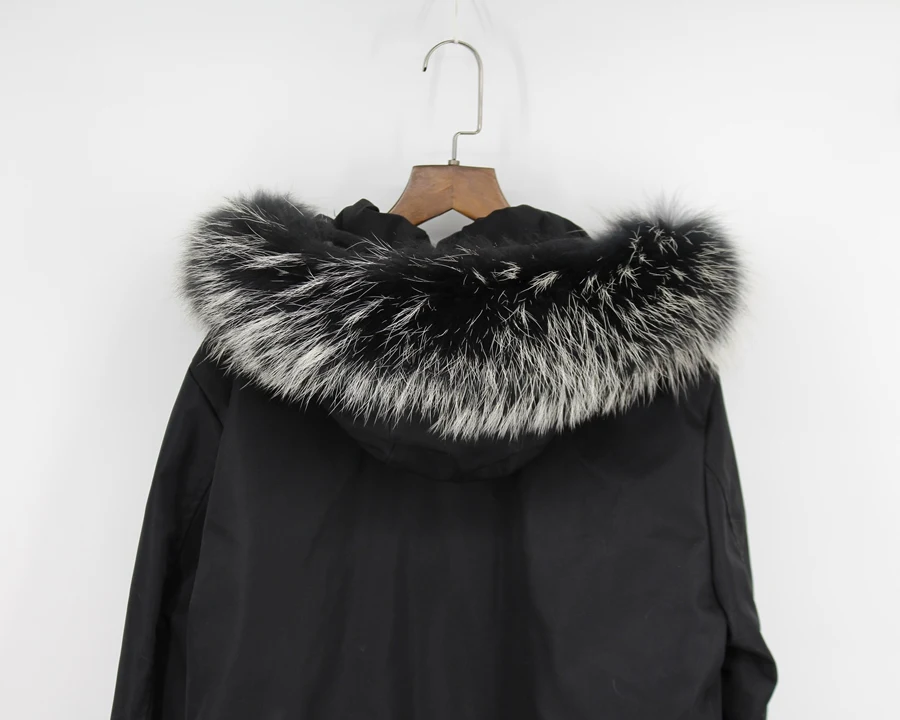 genuine raccoon fur hoody trim collar (6)
