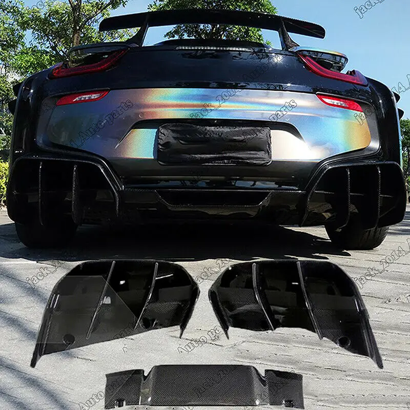 

Real carbon fiber Rear bumper Lip Diffuser 3pcs/set For 2014 2015 2016 2017 BMW i8
