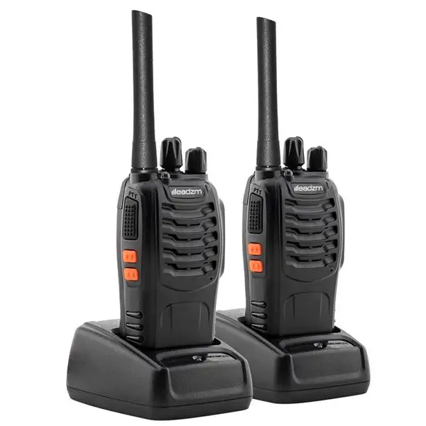 

SOONHUA LE-88A 2pcs Walkie Talkie FRS 462-467MHz Walkie Talkie 16CH Two way Radio Walkie Talkies US Plug with Wrist Straps