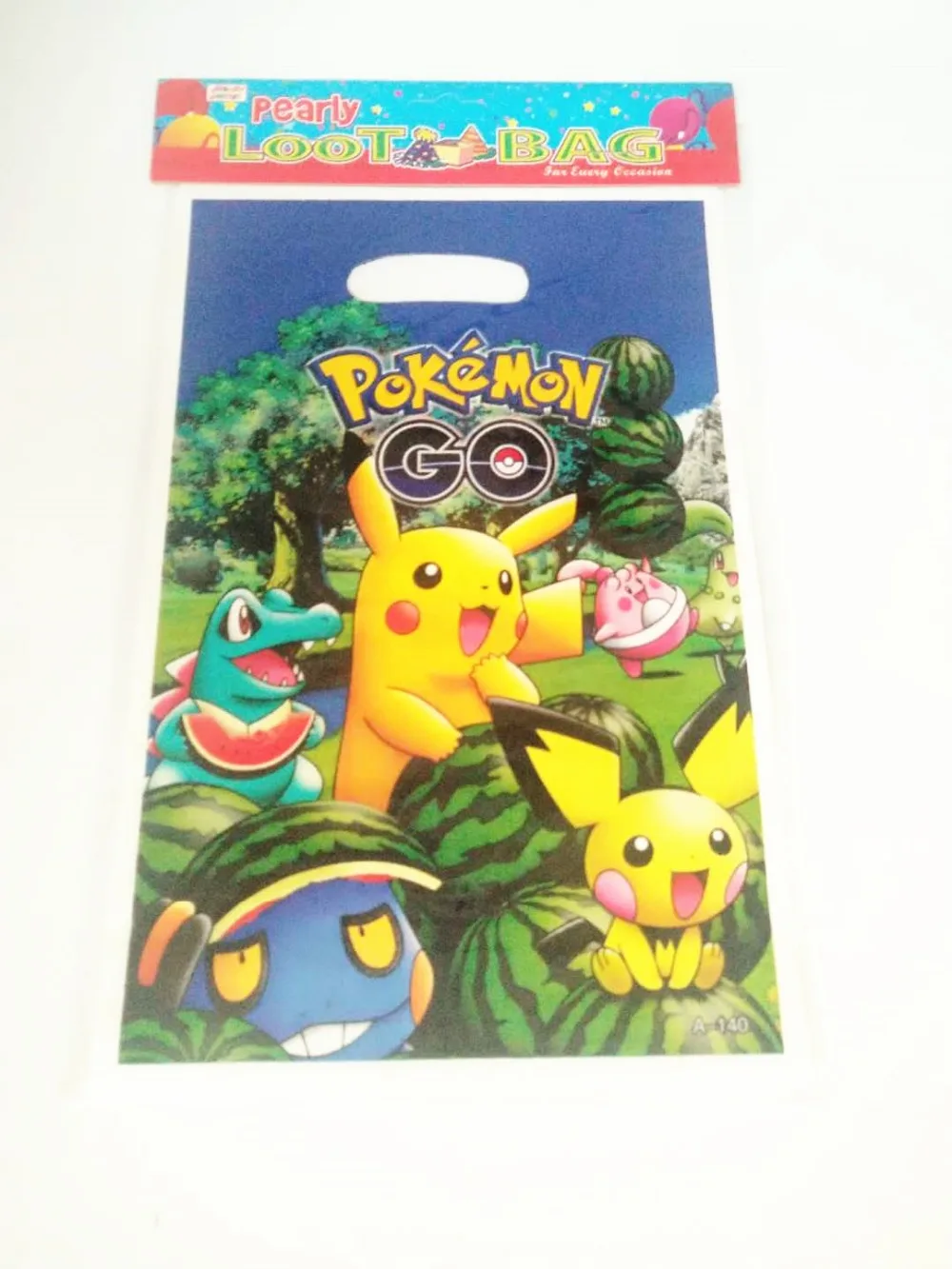 10 Uds Ninos Pokemon Pikachu Fiesta De Cumpleanos Bolsa De Regalo Suministros Decoracion Para Dulces Bolsas De Botin De Dibujos Animados Envoltorios Y Bolsas De Regalo Aliexpress