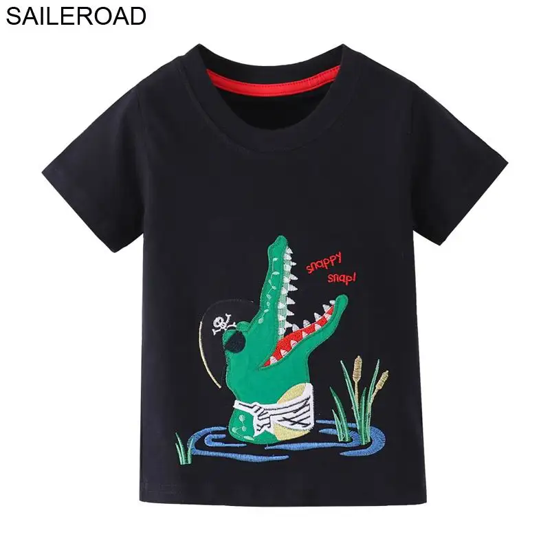 SAILEROAD Rocket Space Print Верх для девочек Футболки для мальчиков Рубашки Лето Детские футболки Хлопок Детские футболки - Цвет: 2688 same picture