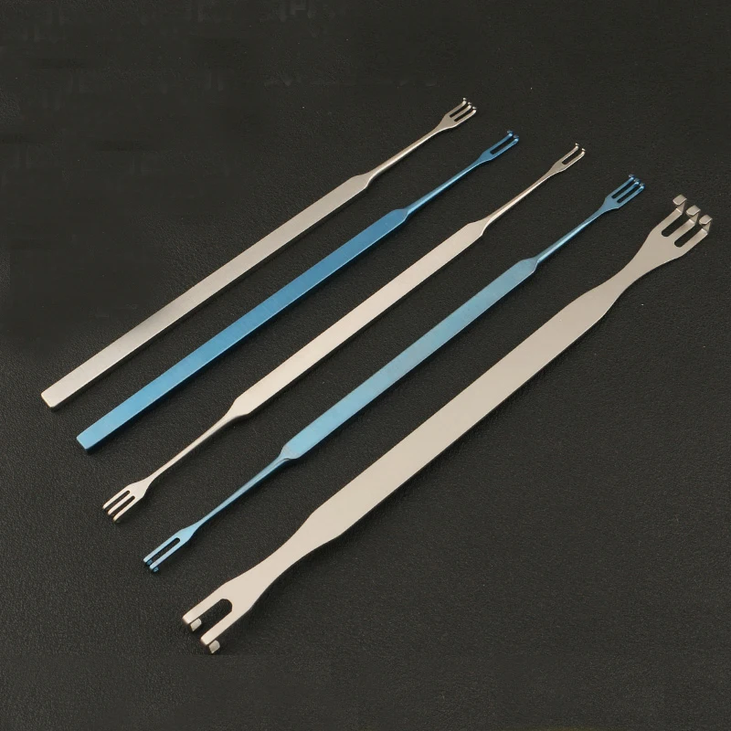 Stainless steel beauty plastic equipment fine eye bag hook eyelid pull hook type double claw double 2