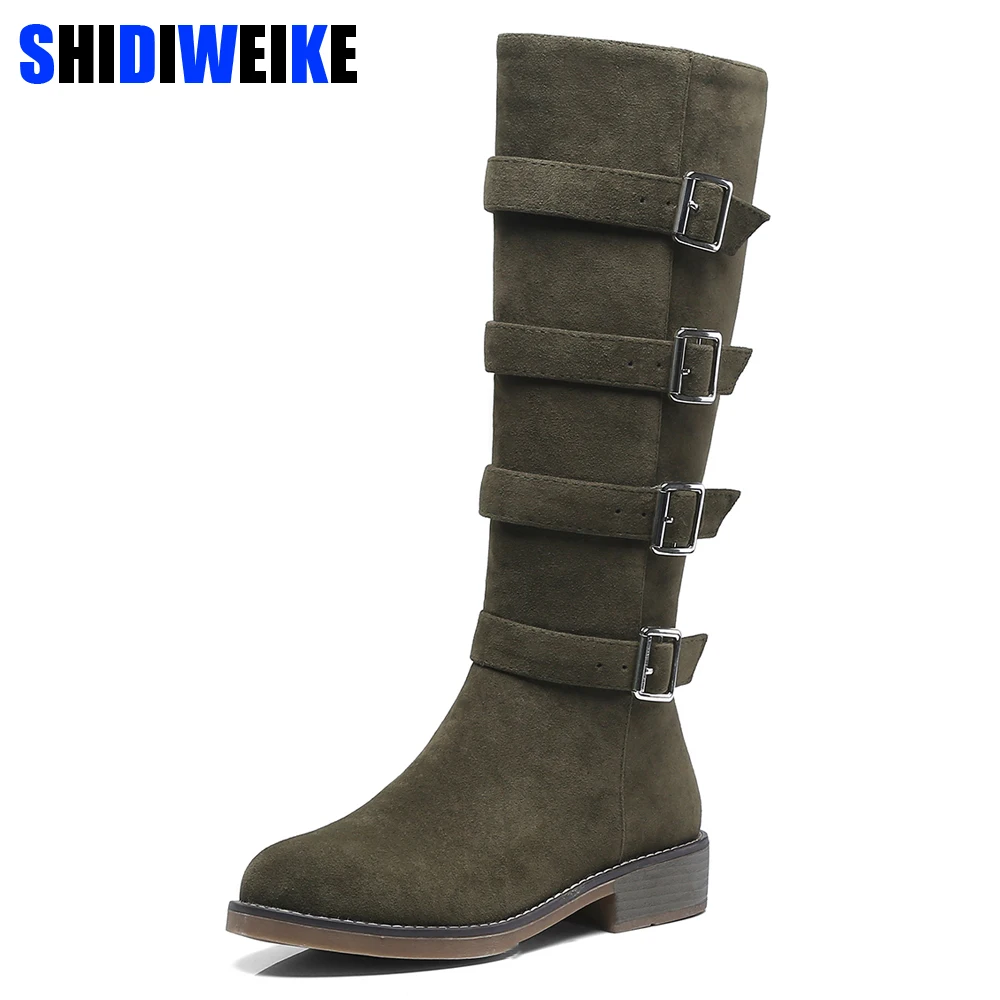 

2019 fashion shoes woman Steampunk Gothic Vintage Style Retro Punk Buckle Military Combat winter boots women boot g415