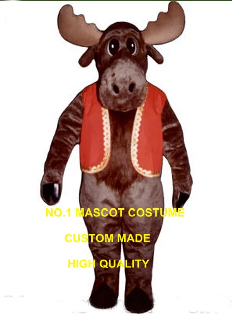 

new Moose mascot costume wholesale hot sale adult size cartoon Christmas moose theme anime cosplay costumes carnival fancy 2735
