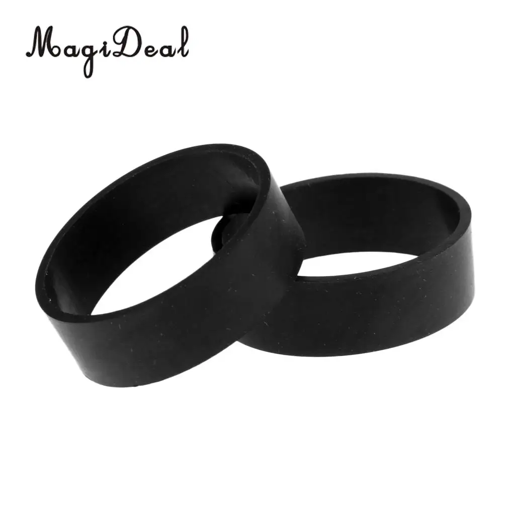 1 Pair Durable Elastic Black Rubber Loop for Technical Scuba Diving BCD Backplate Harness Webbing Keeper Retainer