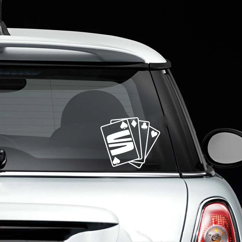 Game Card Sticker Seat Car Sticker Fashion Personality Creative Motorcycle SUVs Bumper Vinyl Decor Decals