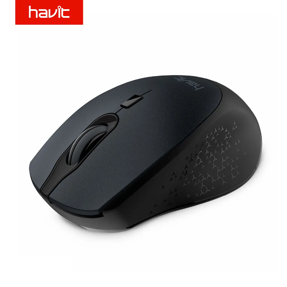 HAVIT 2 4G Wireless Mouse USB Receiver Adjustable DPI Levels Mini Portable 2000DPI Optical Mouse for