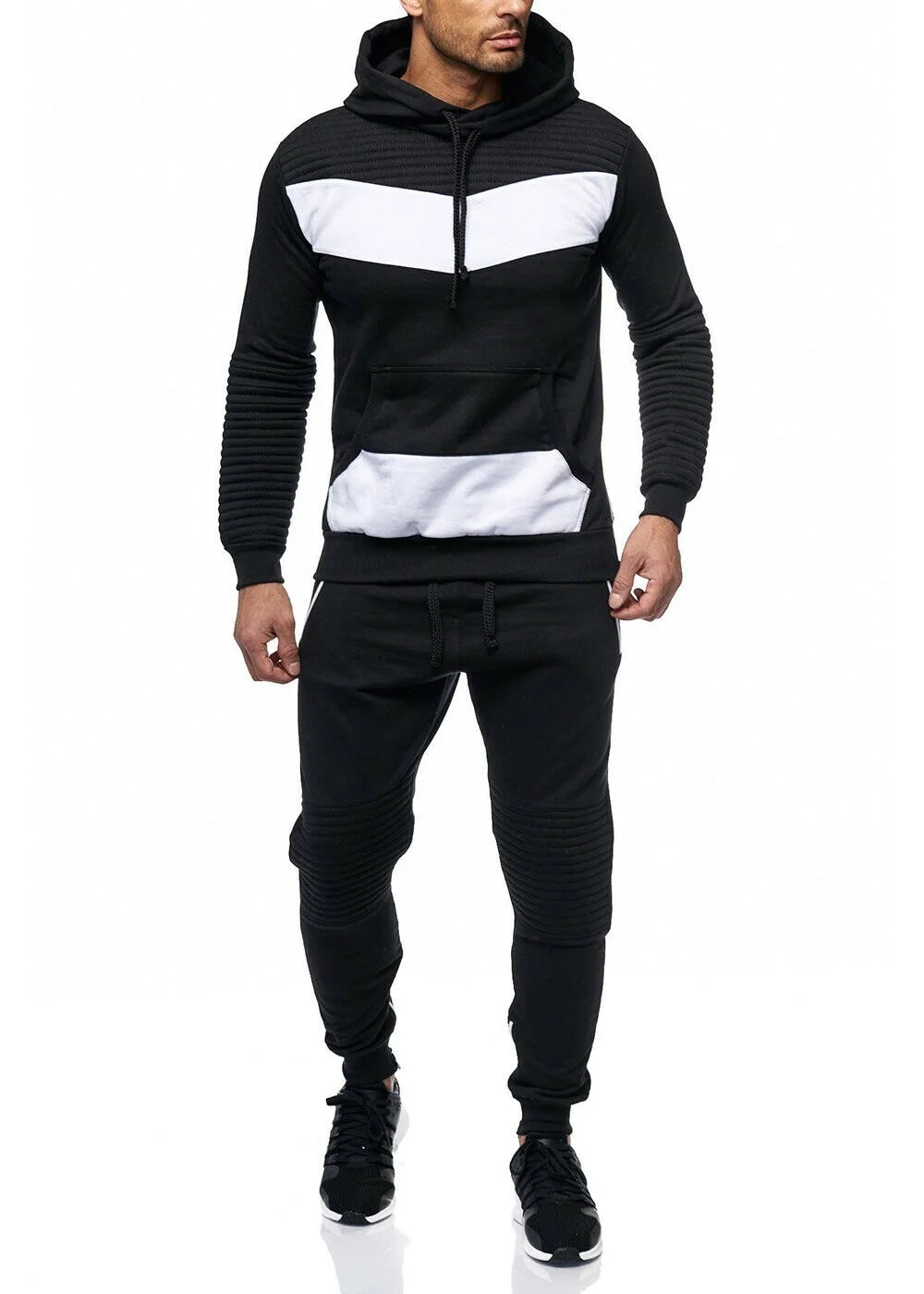 

ZOGAA Men Tracksuit 2 Sets of New Fashion Jacket Sportswear Men's Sweatpants Hoodies Spring and Autumn Men's Brand Hoodies Pants