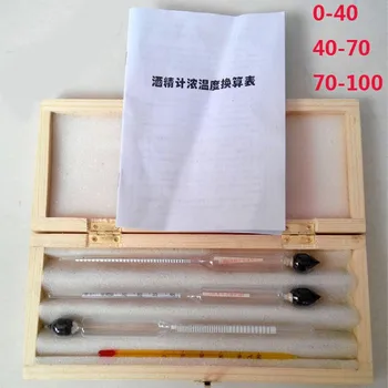 

wooden box alcoholmeter for Vodka/whiskey alcohol meter wine alcohol tester Alcohol hydrometer density meter