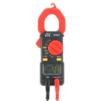 

HC823 Digital Clamp Meter Mini Ammeter Clamp Multimeter Small Current Meter Voltage Current Resistance Capacitance Tester