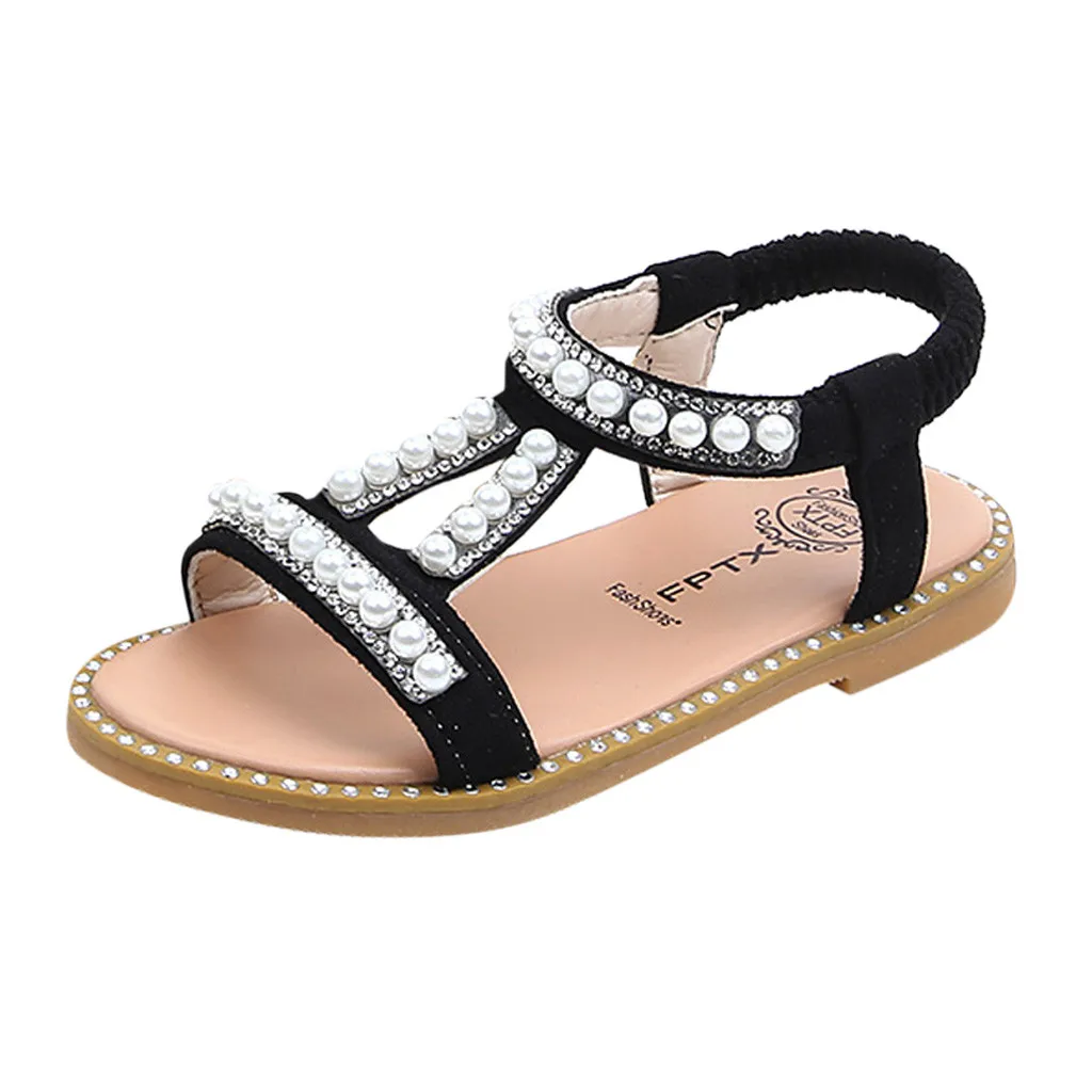 Сандалии; обувь принцессы для девочек; шикарная обувь для принцессы с бантом для девочек; милые вечерние летние детские сандалии для девочек;# D1