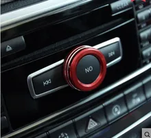 Car styling auto di Alluminio manopola del volume decorazione Fit For Mercedes Benz A classe B Classe Classe E GLK GLA CLA GLE ML GL AMG