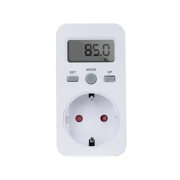 

High Quality SH-130 16A 230V US EU Plug Digital Plug in Power Monitor Energy Meter Socket with LCD