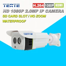1080 P Ip-камера Открытый 2.0MP Full HD Проекта Массив ИК 25 М SD/TF Слот Для карт Памяти Двухстороннее Аудио Sony Датчик Изображения Высокого качества для Безопасного
