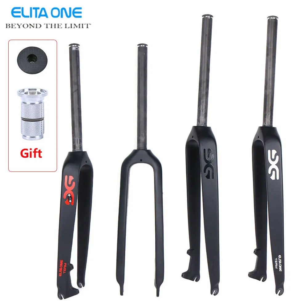 

ELITA ONE Carbon Fibre Fork Mountain Bikes 26/29 inch Bicycle Fork Disc Brake MTB Carbon Forks UD matte