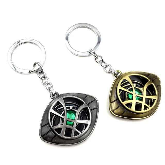 

Marvel Avengers Superhero Doctor Strange Infinity Time Stones Pendant Keychain Action Figure Model Toys