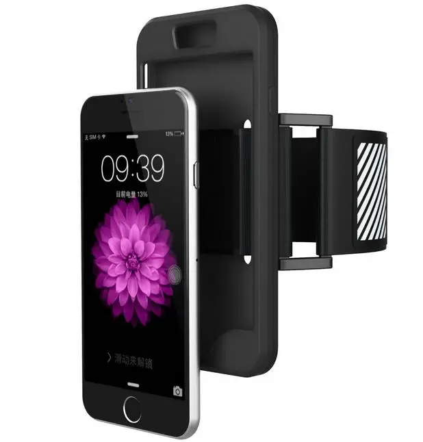Goede Silicone Case Cover + Gymnastiek voor iPhone 5 S SE 6 6 S 7 8 Plus X Sport Running Jogging Riem Wrist Band Strap Telefoon Accessaries