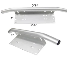 Хром Bull БАР передний бампер номерной знак кронштейн держатель внедорожный Дневной светильник бар для внедорожных светильник s, светодиодный