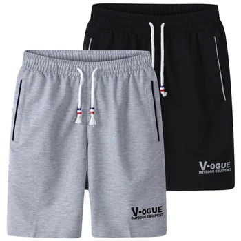 

TJWLKJ Men Cotton Shorts Men's Loose Short Trousers Fitness Bodybuilding Jogger Mens Durable Sweatpants Fitness Workout Short