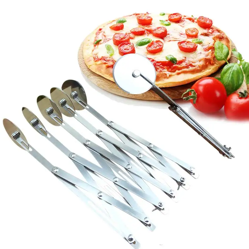 

Stainless Steel Dough Divider 5 Wheel Cutter Roller Server Slicer Rocker Pizza Pastry Peeler Tool DC156
